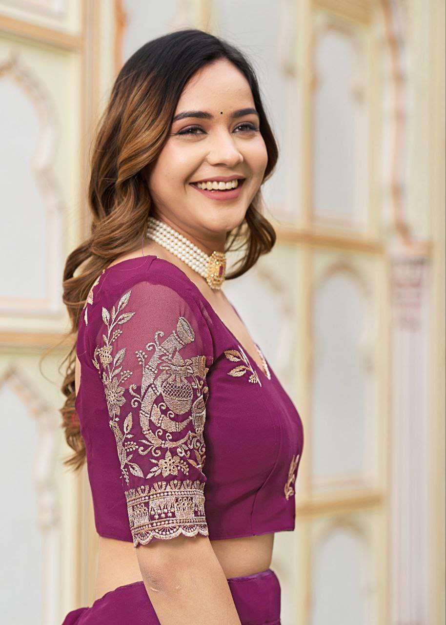 Women's Embroidered Lehenga Choli with Net Dupatta ? Festive & Wedding Wear Set - Image 22